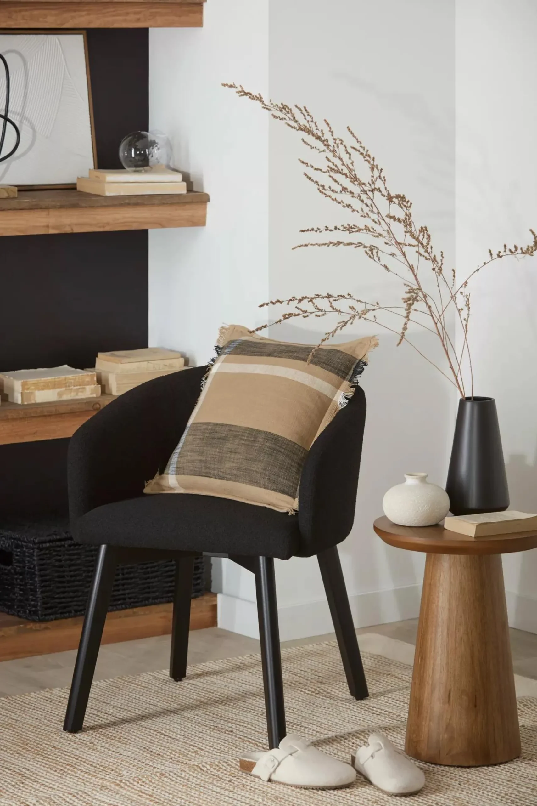 Bouclair Mango Wood Hourglass Side Table* Side Tables|Coffee Tables & Side Tables