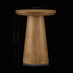 Bouclair Mango Wood Hourglass Side Table* Side Tables|Coffee Tables & Side Tables