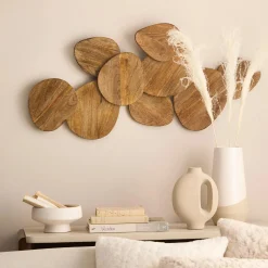 Bouclair Mango Wood Triangles Wall Decor* Wall Decorations