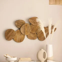 Bouclair Mango Wood Triangles Wall Decor* Wall Decorations