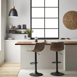 Bouclair Metal and Wood Ceiling Lamp* Ceiling Lamps