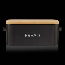 Bouclair Metal Bread Box with Bamboo Lid* Dinnerware|Kitchen & Dining Accessories