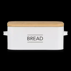 Bouclair Metal Bread Box with Bamboo Lid* Dinnerware|Kitchen & Dining Accessories