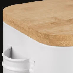 Bouclair Metal Bread Box with Bamboo Lid* Dinnerware|Kitchen & Dining Accessories