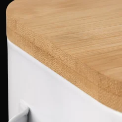 Bouclair Metal Bread Box with Bamboo Lid* Dinnerware|Kitchen & Dining Accessories