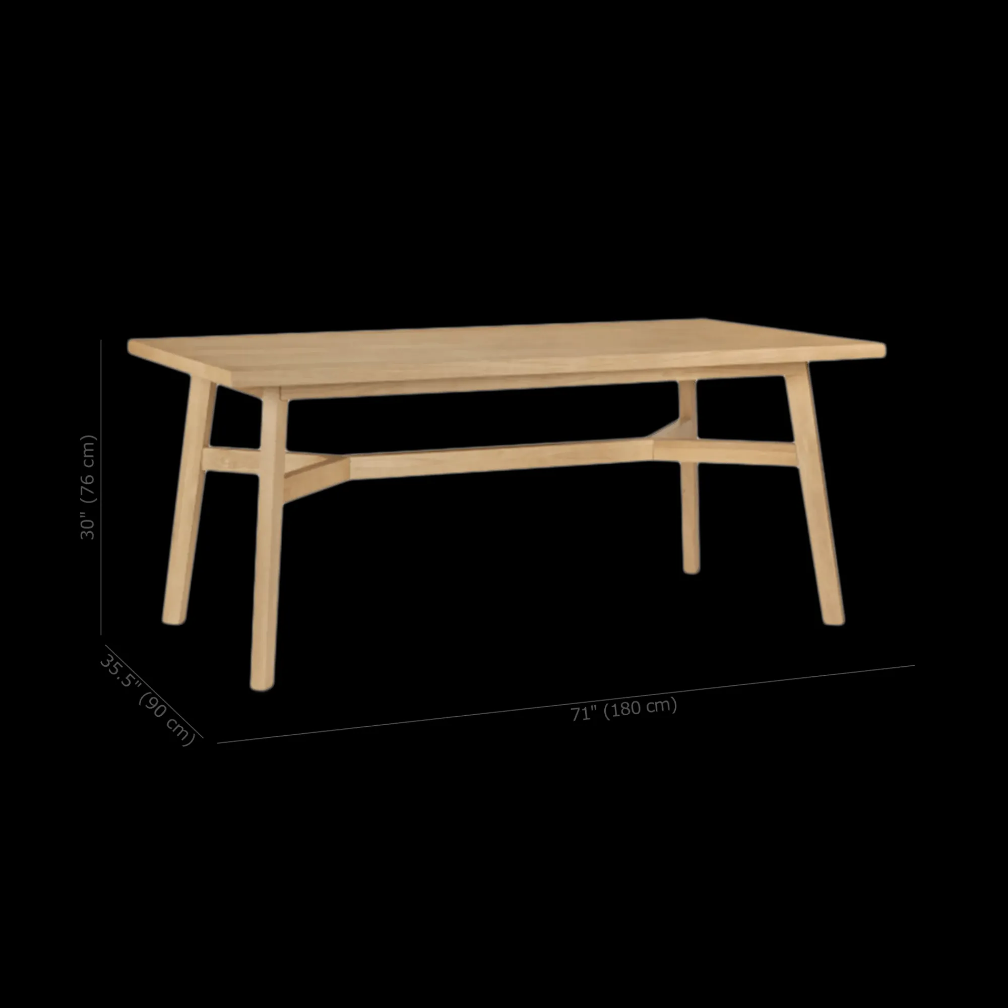 Bouclair Mid-Century Modern Natural Wood Dining Table* Furniture Accessories|Dining Tables & Kitchen Tables