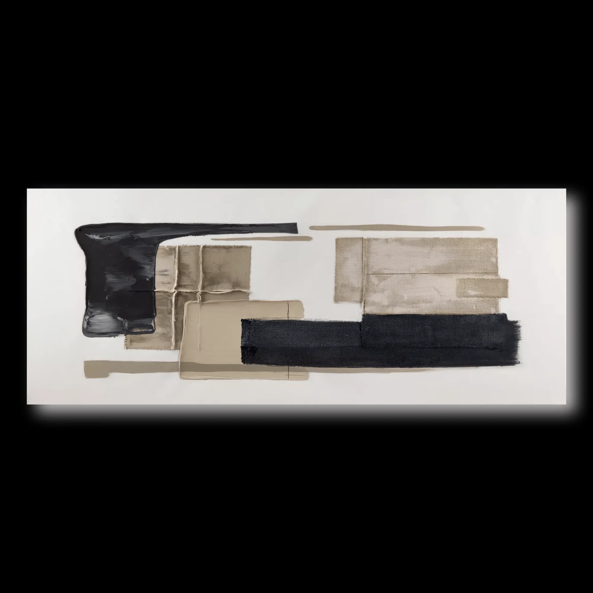 Bouclair Modern Abstract Oil Painted Canvas* Oil Paintings