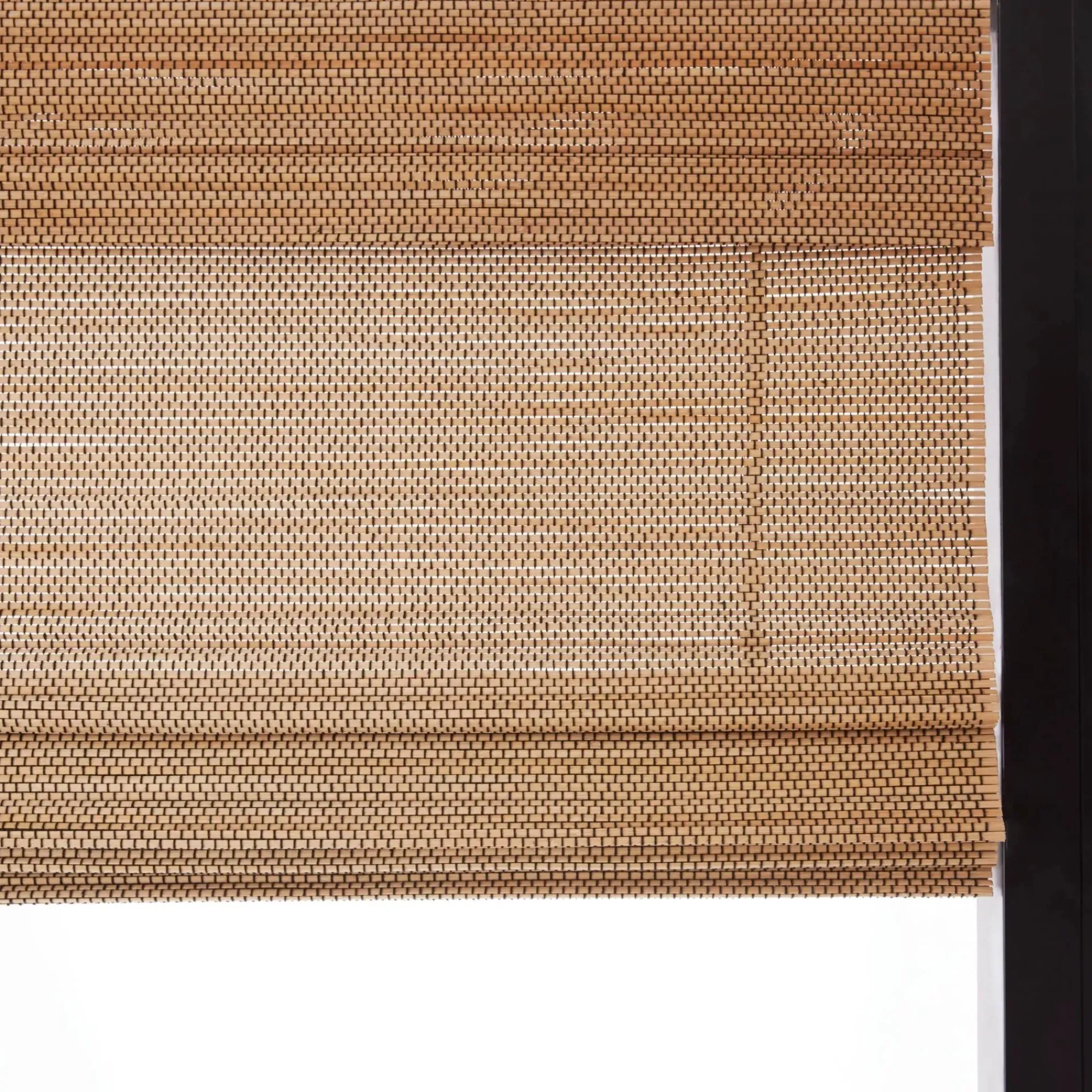 Bouclair Natural & Black Cordless Bali Shade* Window Blinds & Shades
