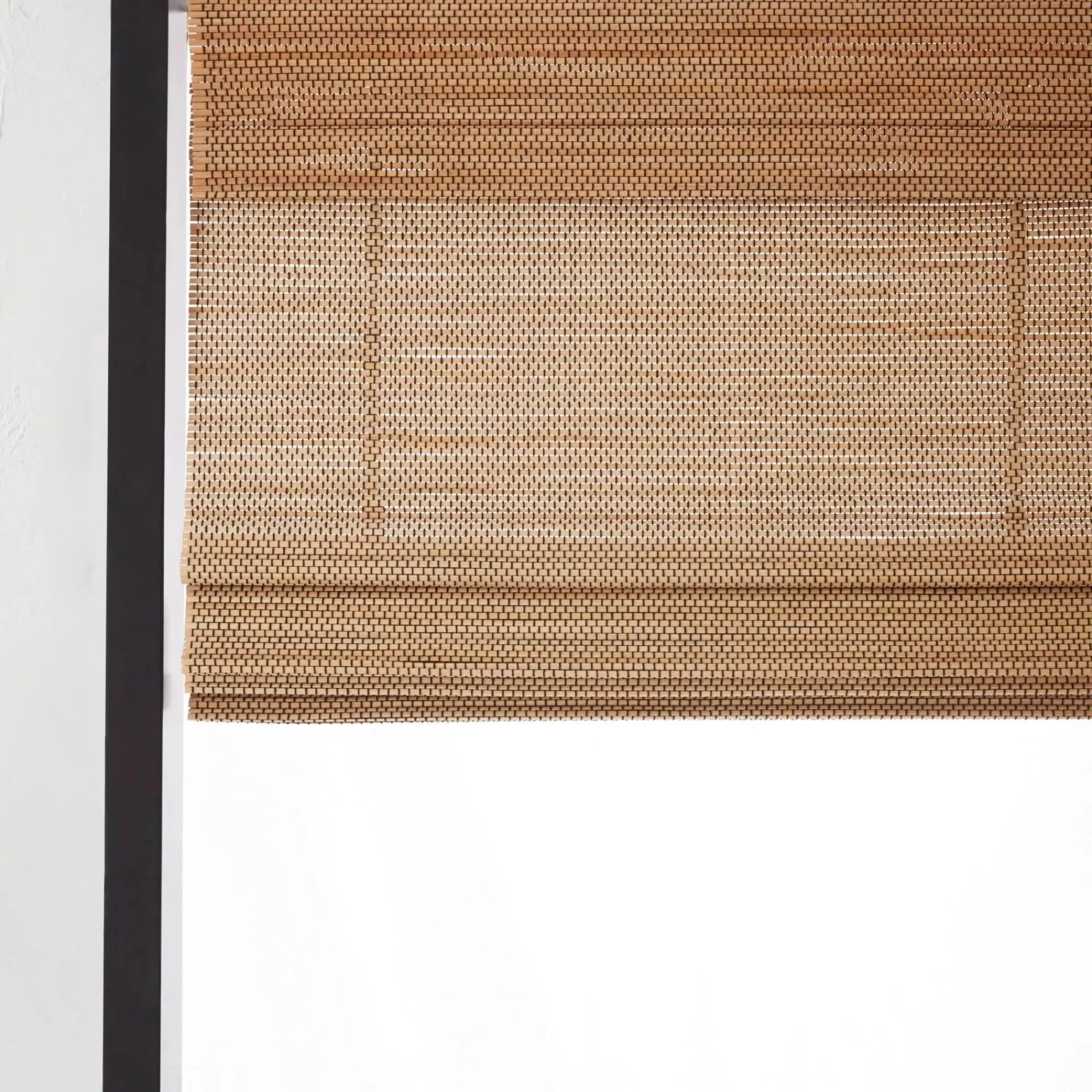 Bouclair Natural & Black Cordless Bali Shade* Window Blinds & Shades