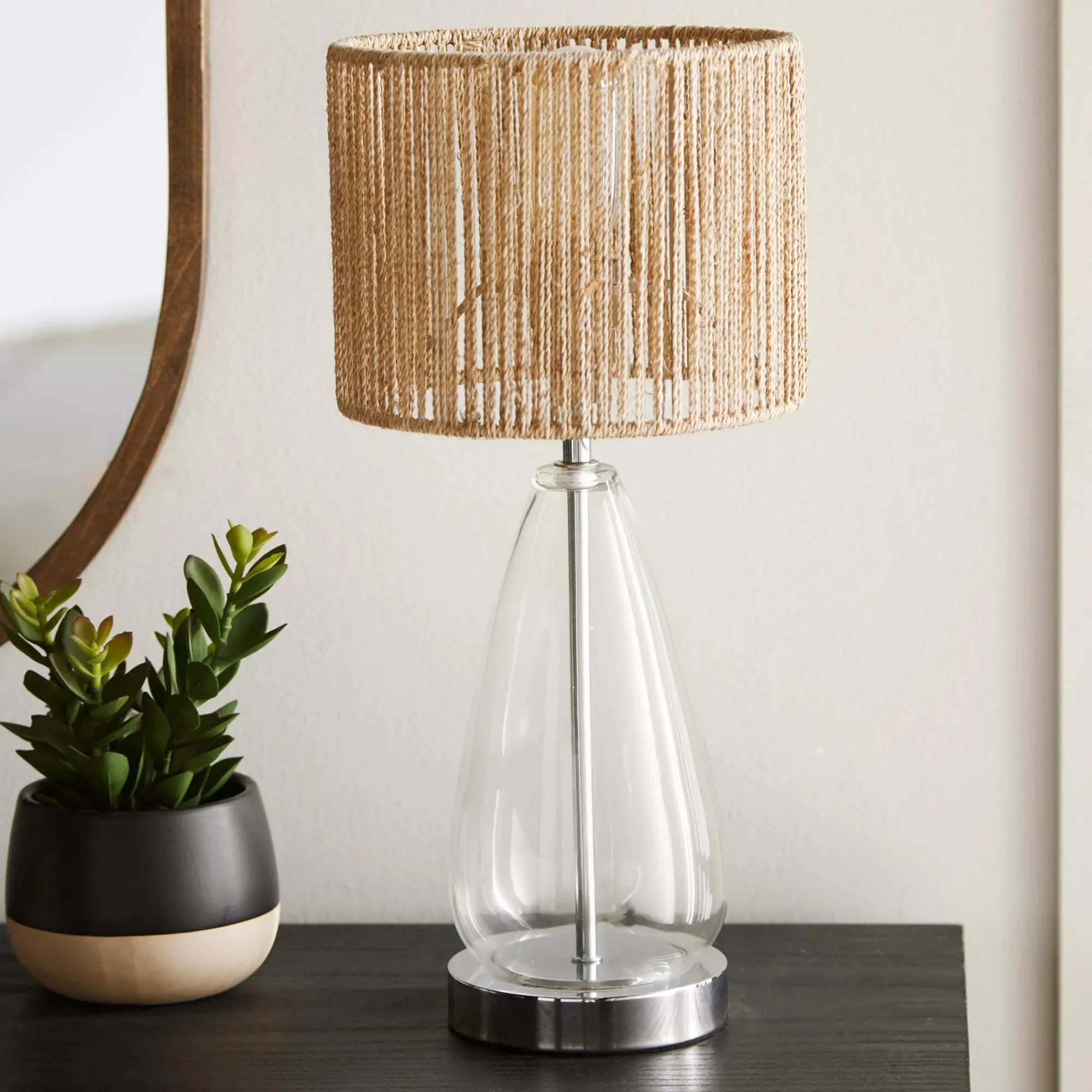 Bouclair Natural Hemp Rope Lampshade* Lamp Shades