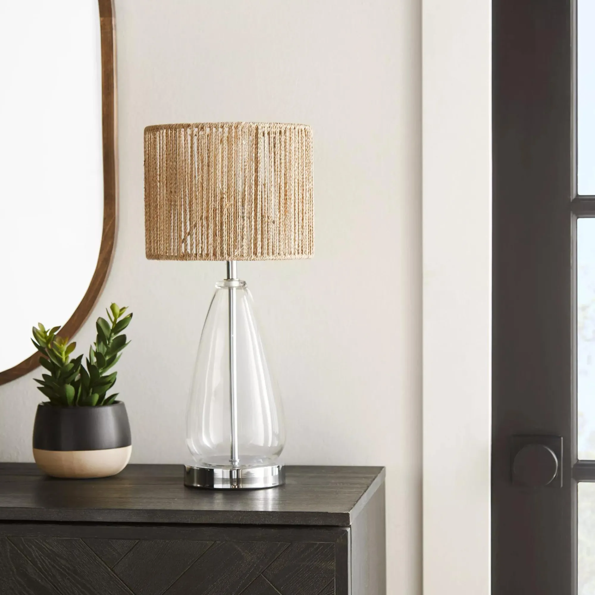 Bouclair Natural Hemp Rope Lampshade* Lamp Shades