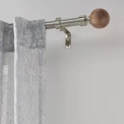 Bouclair Natural Wood Curtain Rod Set - Diameter 13/16 mm* Curtain Rods