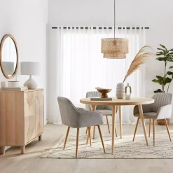 Bouclair Natural Wood Round Dining Table* Furniture Accessories|Dining Tables & Kitchen Tables