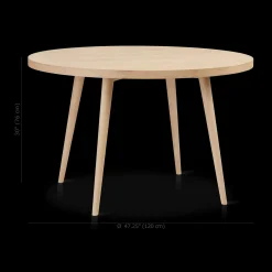 Bouclair Natural Wood Round Dining Table* Furniture Accessories|Dining Tables & Kitchen Tables