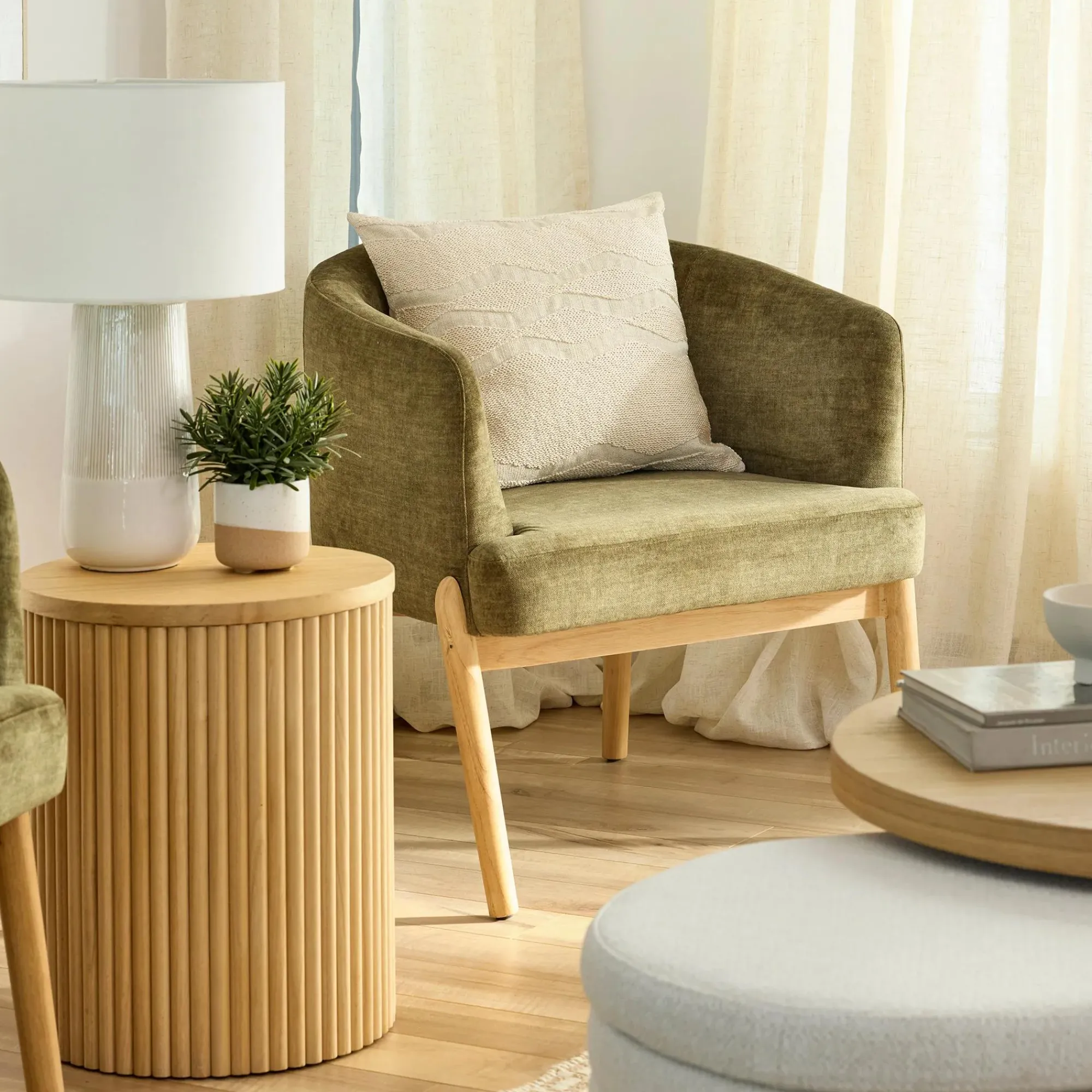 Bouclair Natural Wood Side Table* Side Tables|Coffee Tables & Side Tables