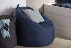 Bouclair Navy Canvas Bean Bag* Junior Bedroom Furniture