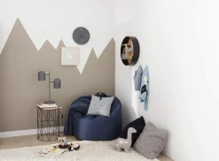 Bouclair Navy Canvas Bean Bag* Junior Bedroom Furniture