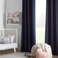 Bouclair Navy Kimia Blackout Curtain* Sheer Curtains & Window Sheer Panels|Blackout Window Curtains