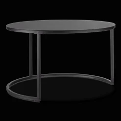 Bouclair Nesting Coffee Table - Black Metal and Natural Wood* Coffee Tables|Coffee Tables & Side Tables