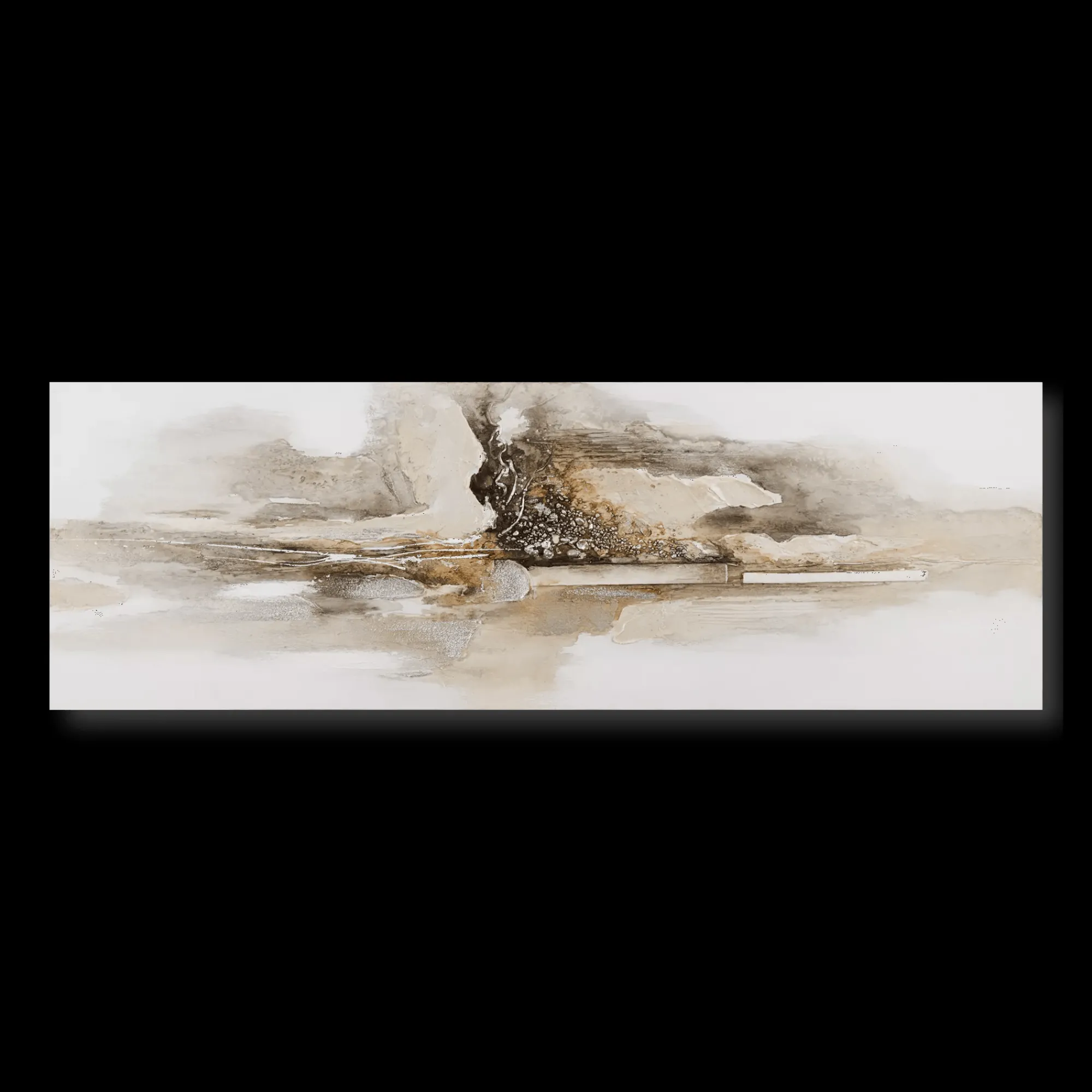 Bouclair Neutral Beige Oil Painting Canvas* Oil Paintings