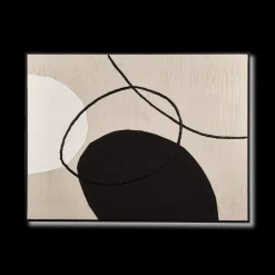 Bouclair Neutral Oval Abstract Painted Canvas* Oil Paintings