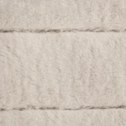 Bouclair Oatmeal Cougar Faux Fur Throw* Decorative Throws & Blankets