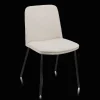 Bouclair Oatmeal Fabric and Metal Dining Chair* Furniture Accessories|Dining Chairs
