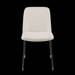 Bouclair Oatmeal Fabric and Metal Dining Chair* Furniture Accessories|Dining Chairs