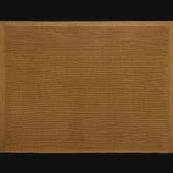 Bouclair Ochre Ribba Throw* Decorative Throws & Blankets