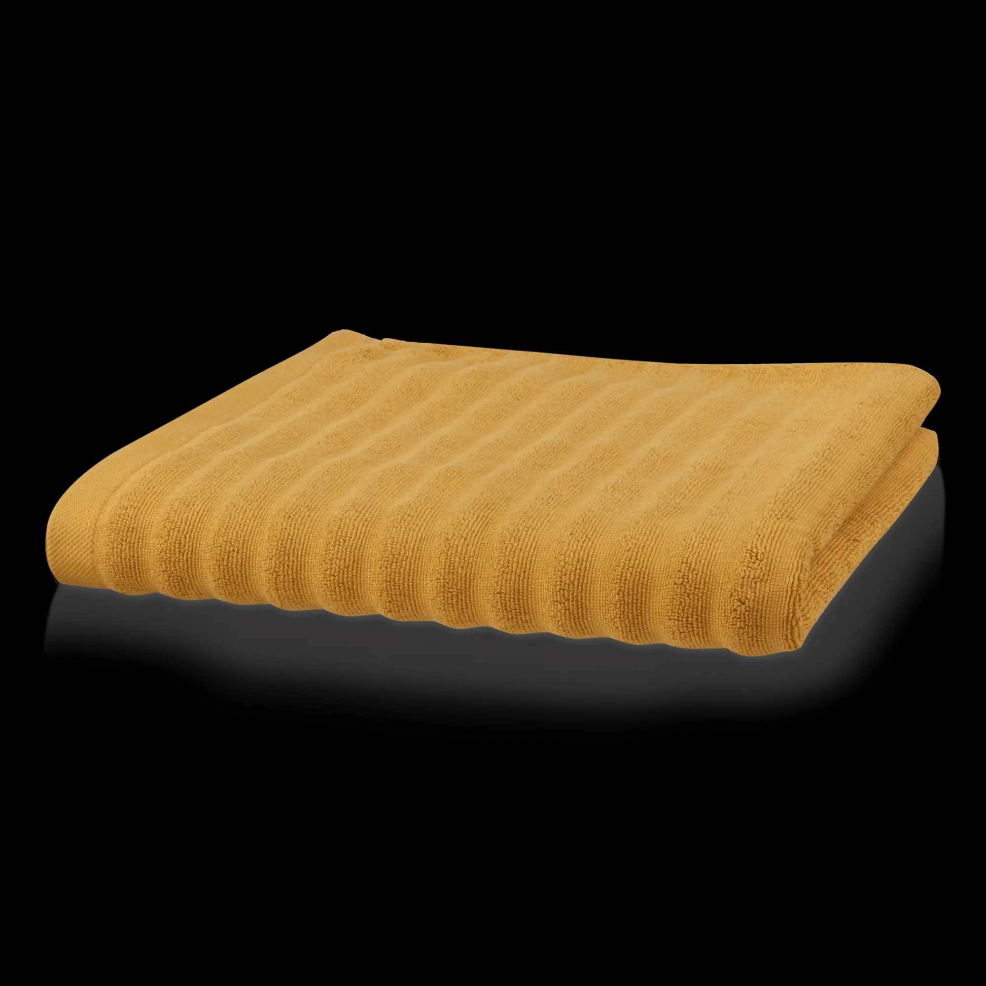 Bouclair Ochre Ribbed Bath Towel* Bath Towels