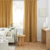 Bouclair Ochre Taha Rod Pocket Back Tab Blackout Curtain* Sheer Curtains & Window Sheer Panels|Blackout Window Curtains