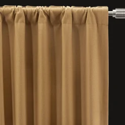 Bouclair Ochre Taha Rod Pocket Back Tab Blackout Curtain* Sheer Curtains & Window Sheer Panels|Blackout Window Curtains