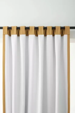 Bouclair Ochre Taha Rod Pocket Back Tab Blackout Curtain* Sheer Curtains & Window Sheer Panels|Blackout Window Curtains