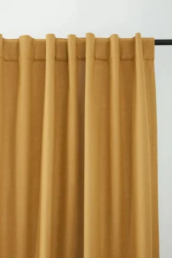 Bouclair Ochre Taha Rod Pocket Back Tab Blackout Curtain* Sheer Curtains & Window Sheer Panels|Blackout Window Curtains