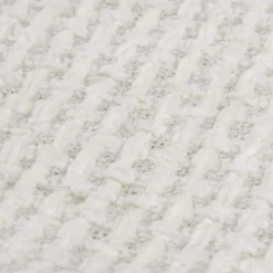 Bouclair Off White Basic Chenille Knit Throw* Decorative Throws & Blankets