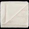 Bouclair Off White Ellyn Faux Fur Throw* Decorative Throws & Blankets