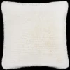 Bouclair Off White Maddox Faux Fur Decorative Pillow* Decorative Throw Pillows