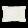 Bouclair Off White Maddox Faux Fur Decorative Lumbar Pillow* Decorative Throw Pillows