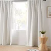 Bouclair Off White Mullins Blackout Back-Tab Curtain* Sheer Curtains & Window Sheer Panels|Blackout Window Curtains