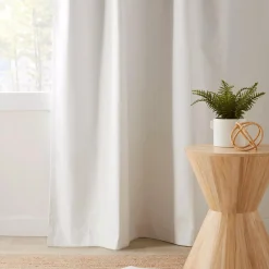 Bouclair Off White Mullins Blackout Back-Tab Curtain* Sheer Curtains & Window Sheer Panels|Blackout Window Curtains