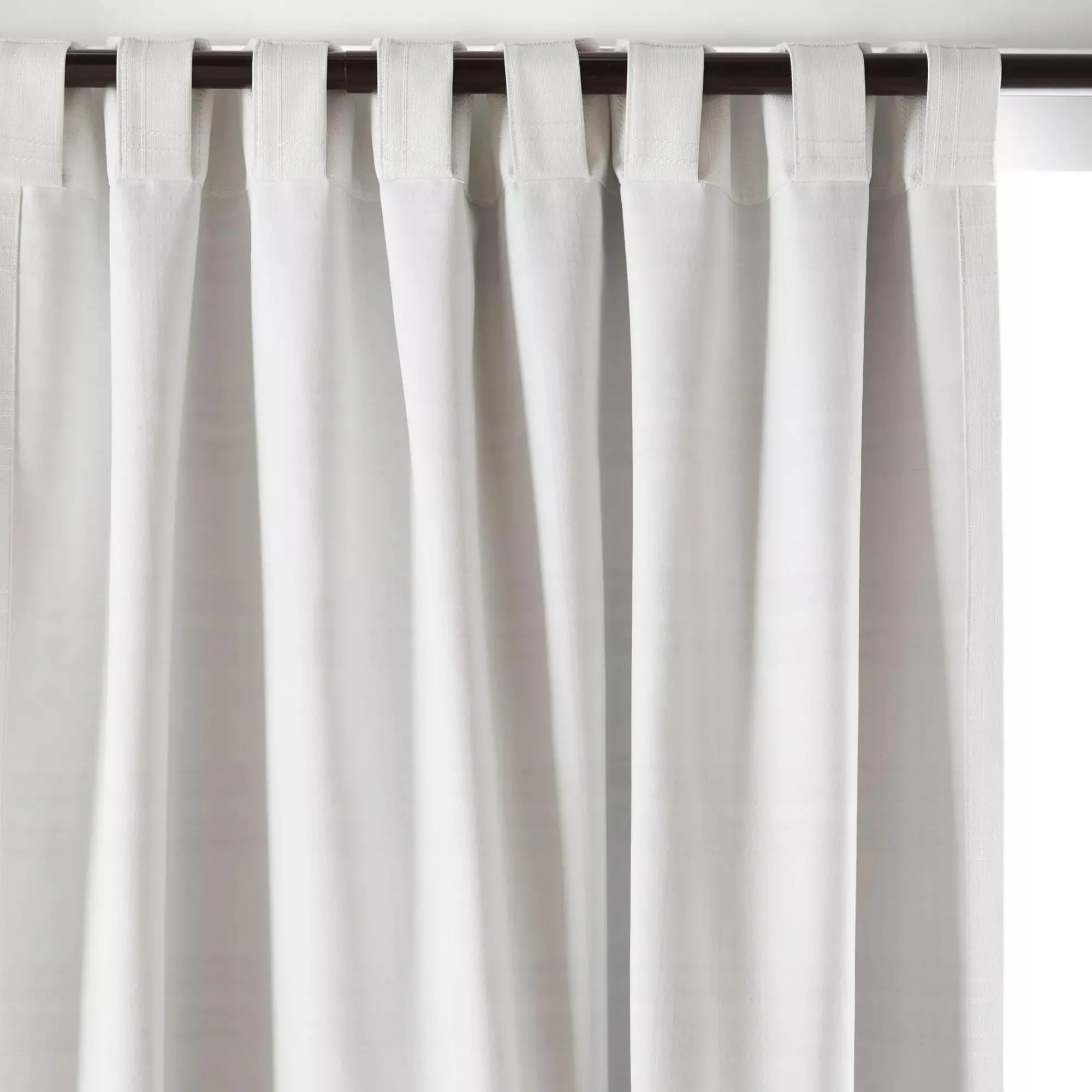 Bouclair Off White Mullins Blackout Back-Tab Curtain* Sheer Curtains & Window Sheer Panels|Blackout Window Curtains
