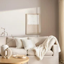 Bouclair Off White Set of 2 Ellyn Decorative Pillow* Decorative Throw Pillows