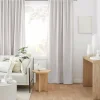 Bouclair Off White Taha Rod Pocket Back Tab Blackout Curtain* Sheer Curtains & Window Sheer Panels|Blackout Window Curtains