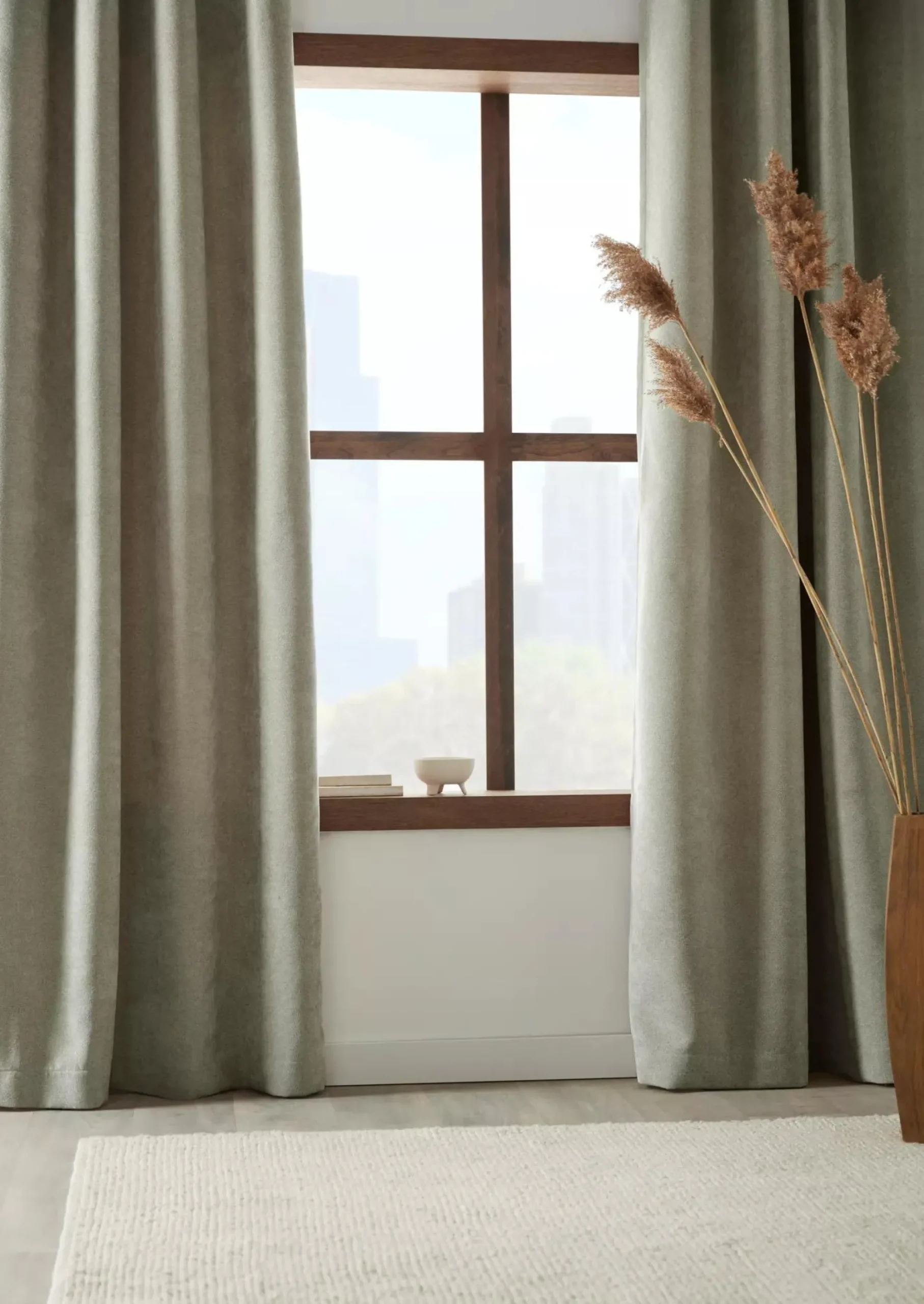Bouclair Olive Tajo Panel Curtain* Sheer Curtains & Window Sheer Panels|Room Darkening & Light Filtering Curtains