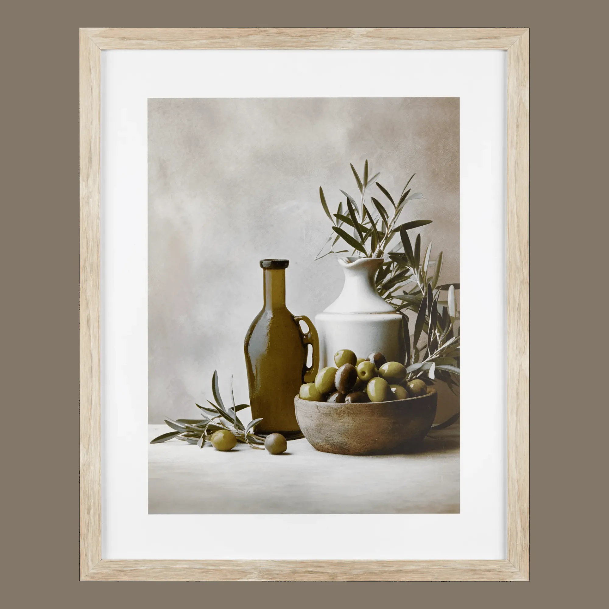 Bouclair Olives and Vases Framed Art* Printed & Photography Wall Art Canvases
