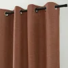 Bouclair Orange Dion Blackout Curtain* Sheer Curtains & Window Sheer Panels|Blackout Window Curtains