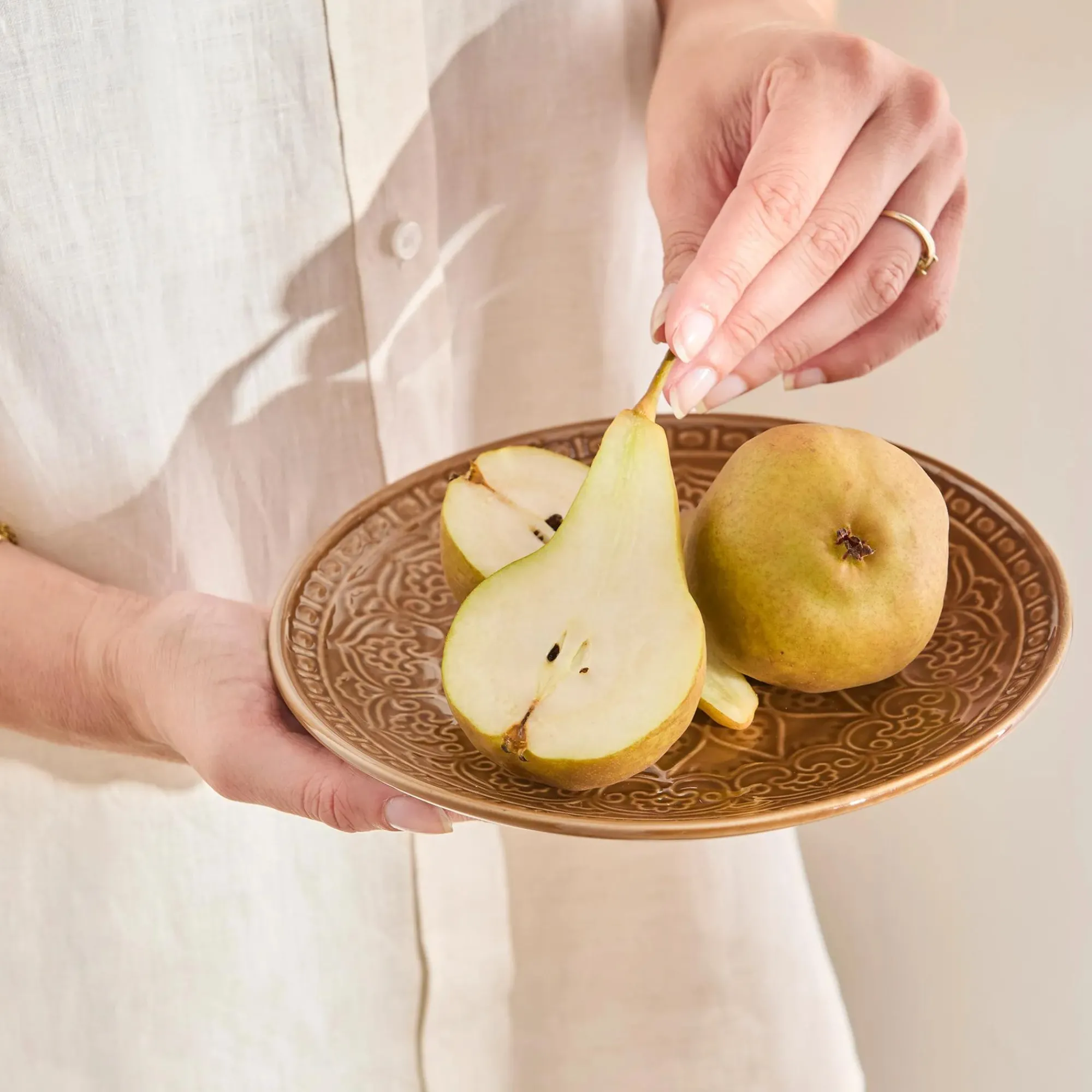 Bouclair Pattern Ceramic Plate* Dinnerware|Kitchen & Dining Accessories