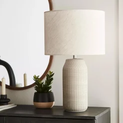 Bouclair Patterned Ceramic Table Lamp* Table Lamps