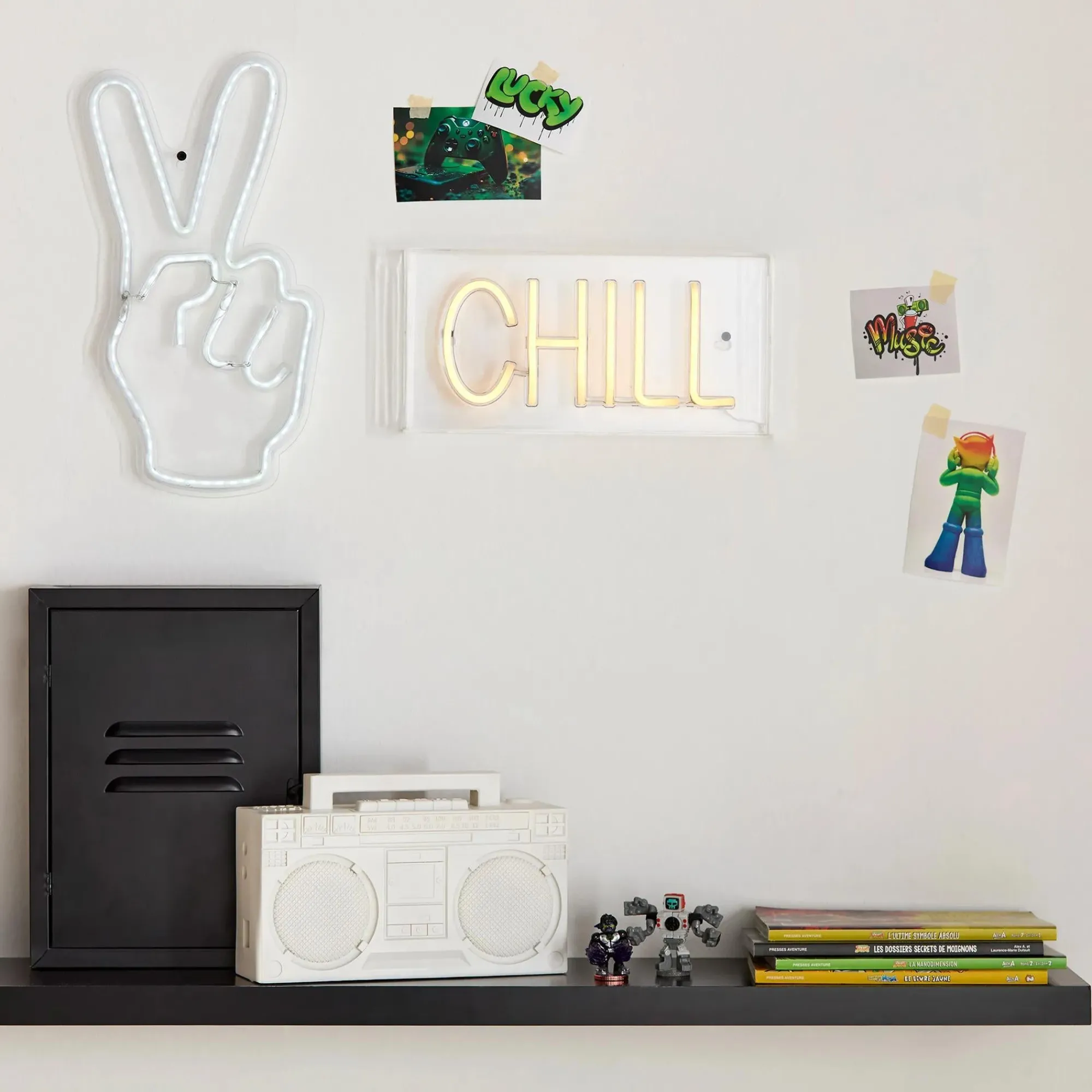 Bouclair Peace Sign Neon Light Wall Decor* Junior Wall Decor & Mirrors