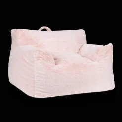 Bouclair Pink Kids Furry Lounge Chair* Junior Bedroom Furniture